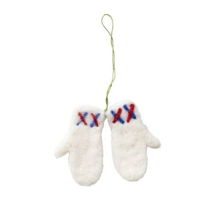Felted ornament Gloves
