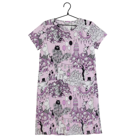Ladies Nightgown Moomin Party Moment lavender