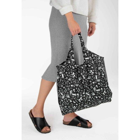 Nákupní taška Moomin Garden black 30L