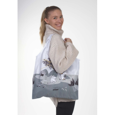 Nákupní taška Moomin Island grey 30L