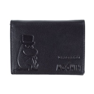 Kožená peněženka Moominpappa black 12x8,5