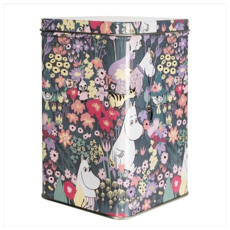 Plechová dóza Moomin Buttercup square blue 1,5L