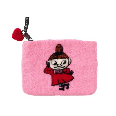 Plstěná peněženka Little My red 14x10