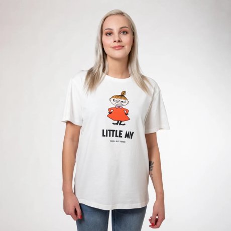 Bavlněné tričko Moomin Character Little My bílé
