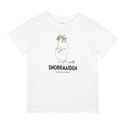 Bavlněné tričko Moomin Character Snorkmaiden bílé
