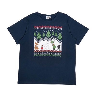 Bavlněné tričko Moomin Alvi modré