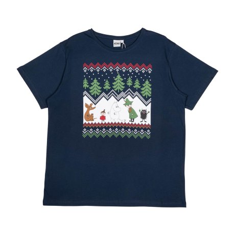 Bavlněné tričko Moomin Alvi modré