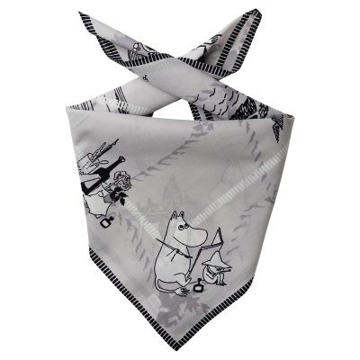 Šátek Bandana Moomin Sea Adventure grey 55x55