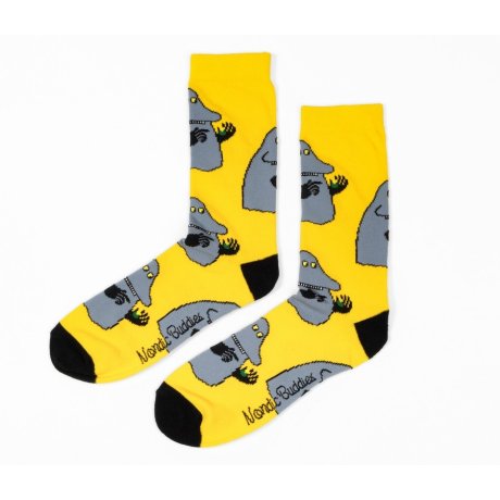 Ponožky Moomin Groke 40-45 yellow grey žluté