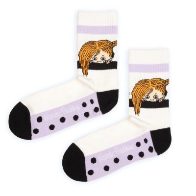 Ponožky Retro Pippi Punčochata 36-42 white bílé