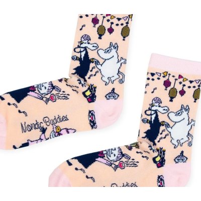 Ponožky Moomin Festive párty 36-42 béžové