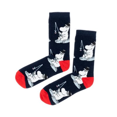 Ponožky Moominpappa rybaří 40-45 tmavě modré
