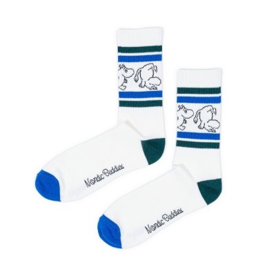 Ponožky Retro Moomin Up Down 40-45 bílé