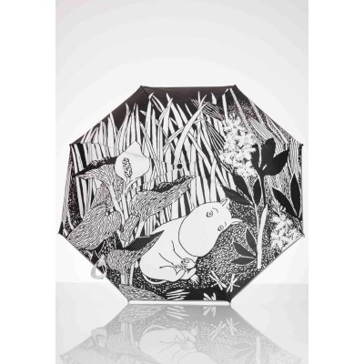 Skládací deštník Moomin Midsummer black 100cm