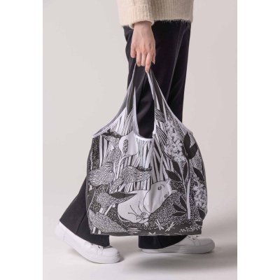 Nákupní taška Moomin Midsummer black 30L