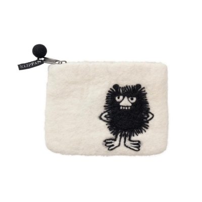 Plstěná peněženka Moomin Stinky white 14x10