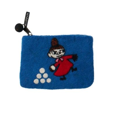 Plstěná peněženka Little My Snowball blue 14x10