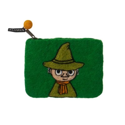 Plstěná peněženka Snufkin green 14x10