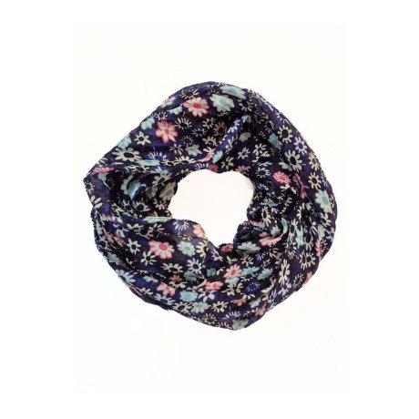 Hedvábný šátek loop-scarf Moomin Little My blue