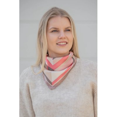 Hedvábný šátek La Agatha rose 53x53