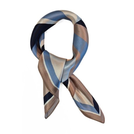 Hedvábný šátek La Agatha blue 53x53