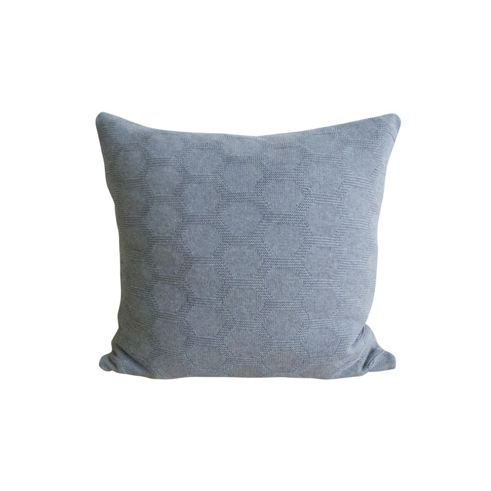 Knitted cushion cover Hedris grey