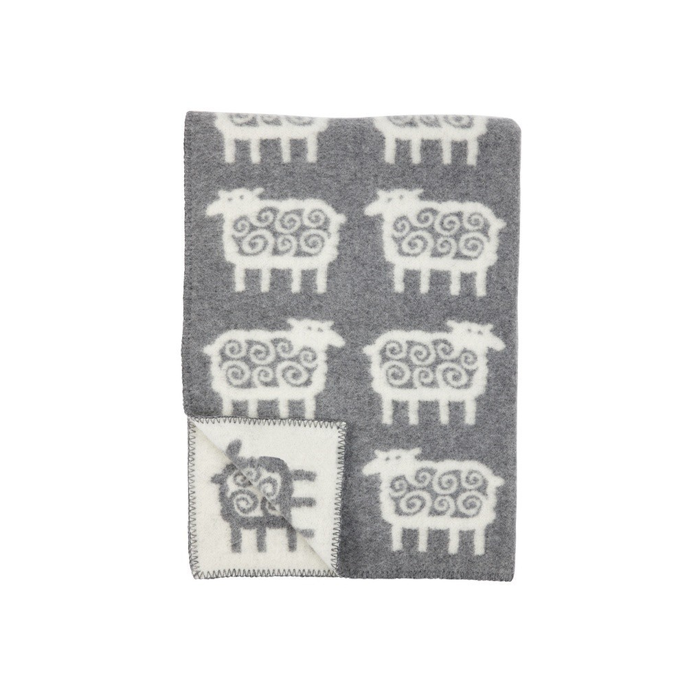 Vlněná dětská deka Sheep grey