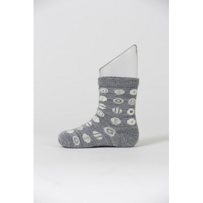 Baby merino socks Candy grey