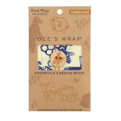 Sada ubrousků Bee's Wrap Bears & Bees 3-pack