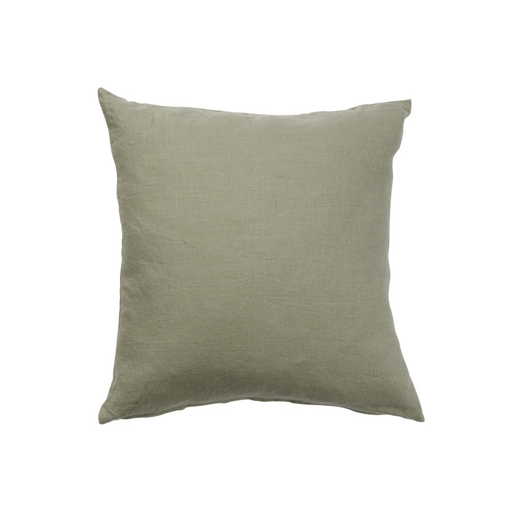 Linen cushion cover Linn green