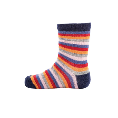 Dětské merino ponožky Stripy navy
