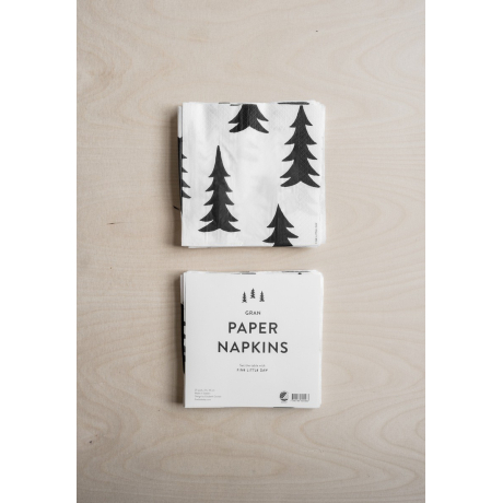 Paper napkins Gran black
