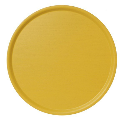Round tray B&L Wood Summer yellow d45
