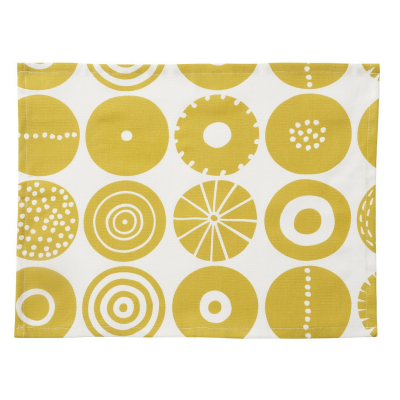 Table mats Candy yellow