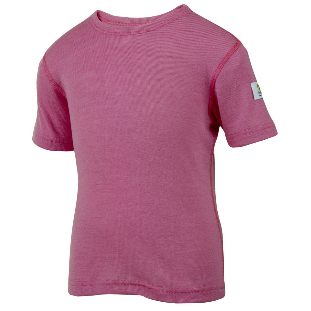 Janus LW merino T-shirt K SS pink