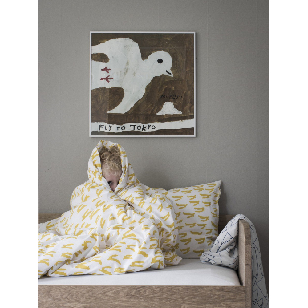 Bed linen Rabbit yellow 150x210 bed