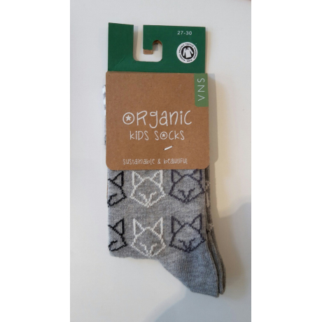 Dětské bavlněné ponožky Fox grey