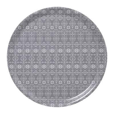 Round tray Tradition grey d38