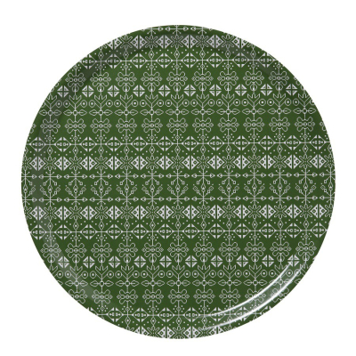Round tray Tradition green d38