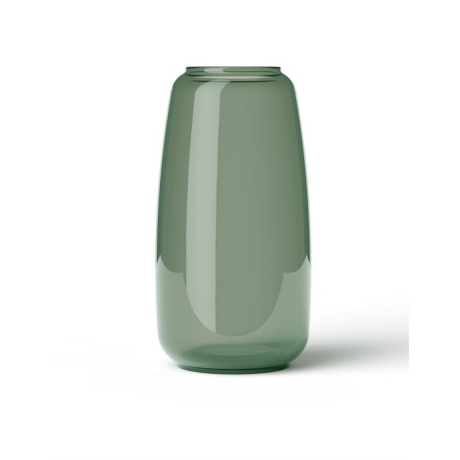 Skleněná foukaná váza Lingby 1303 green H22