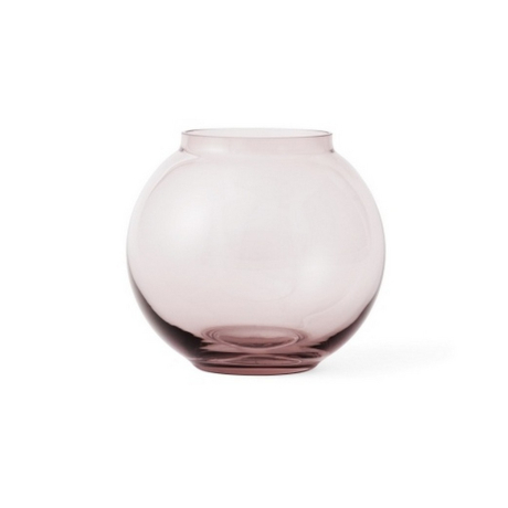 Skleněná foukaná váza Lingby 703 burgundy H14