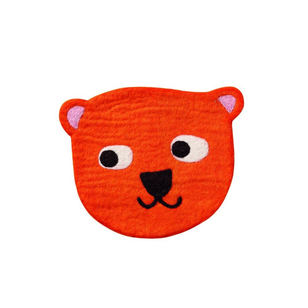 Plstěná podložka Little bear orange 28cm