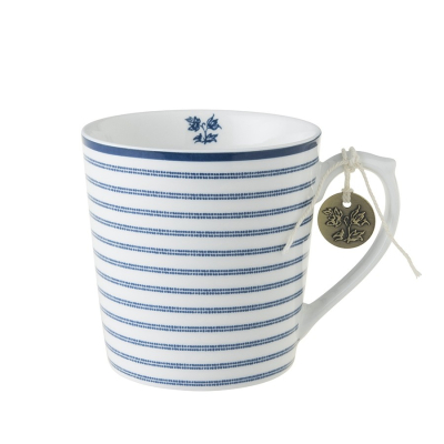 Porcelain mug Candy Stripe blue 350ml
