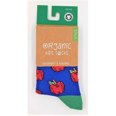 Dětské ponožky VNS Organic kids Apple red