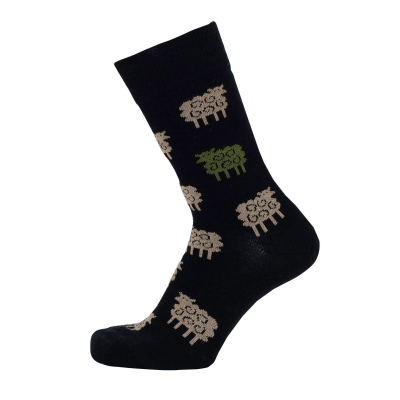 Merino socks Sheep black