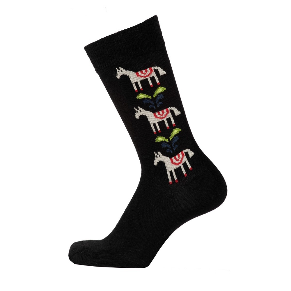 Merino socks Horse black