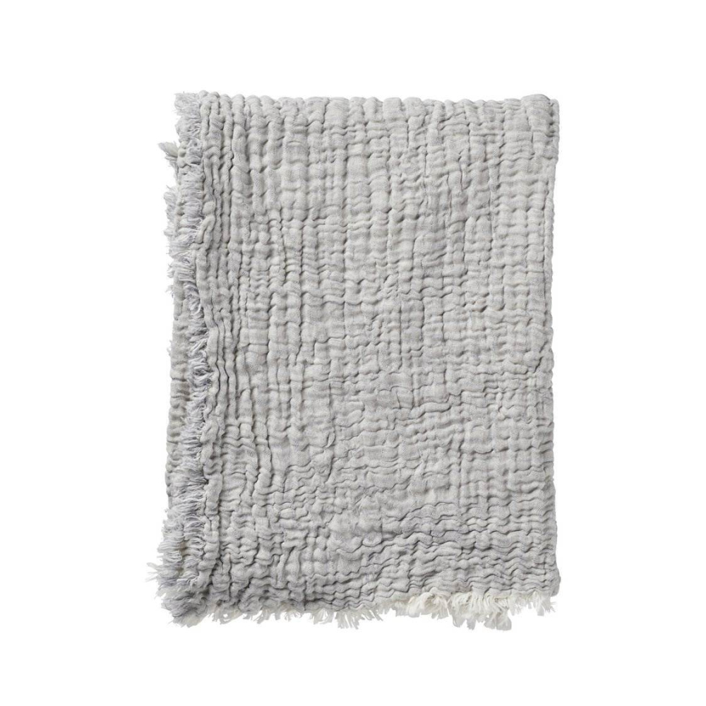Bavlněná deka DUO grey 130x170