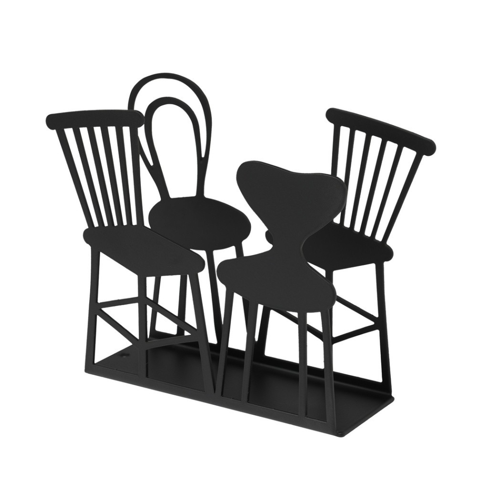 Držák na ubrousky Chairs black 11x14x4