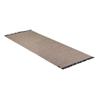 Plastic rug Gritty taupe 70x150