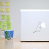 Laptop sticker Moomintroll